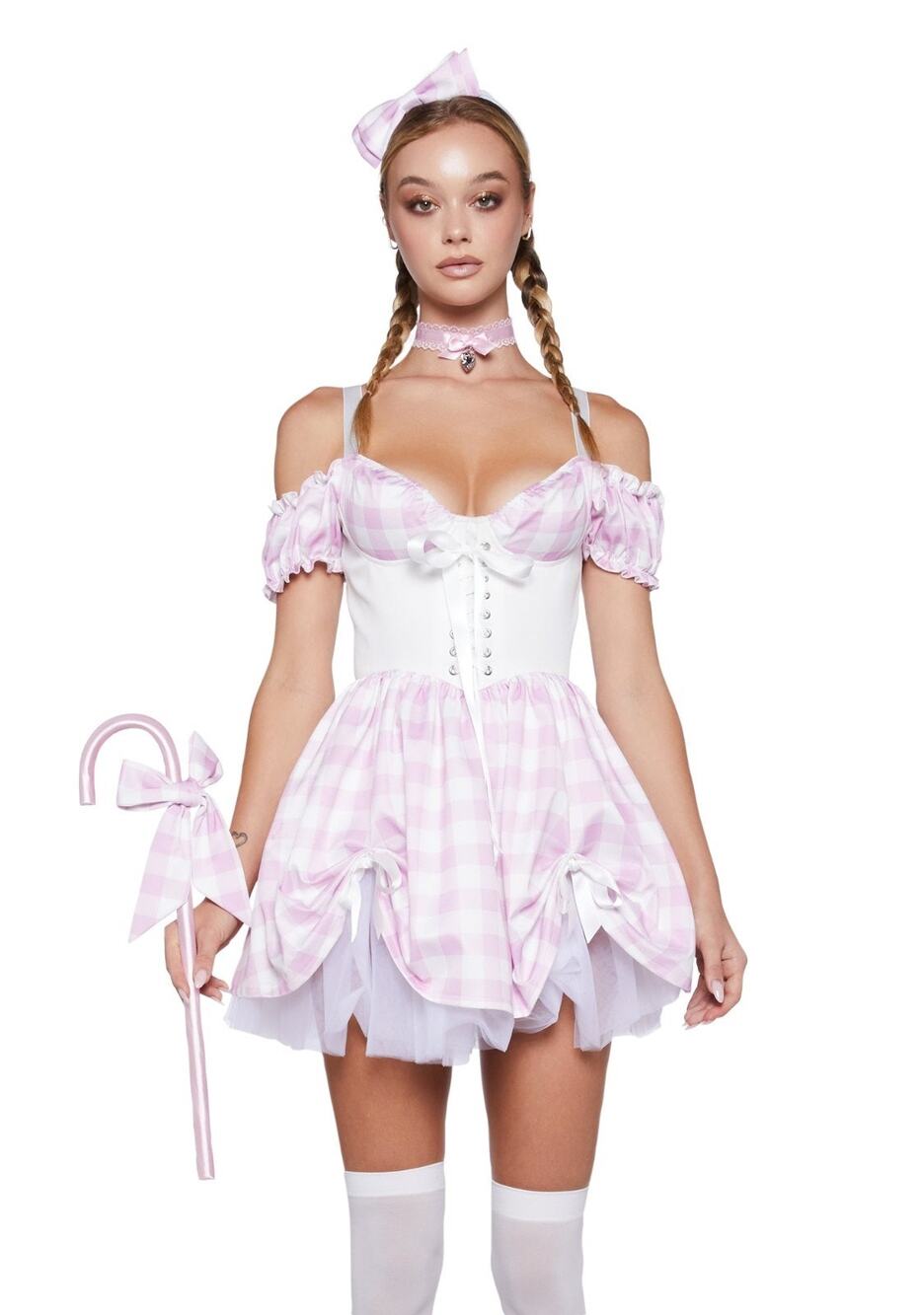 Trickz N Treatz Little Bo Peep Pink Dress Cosplay S Dollcore Cottage Coquette